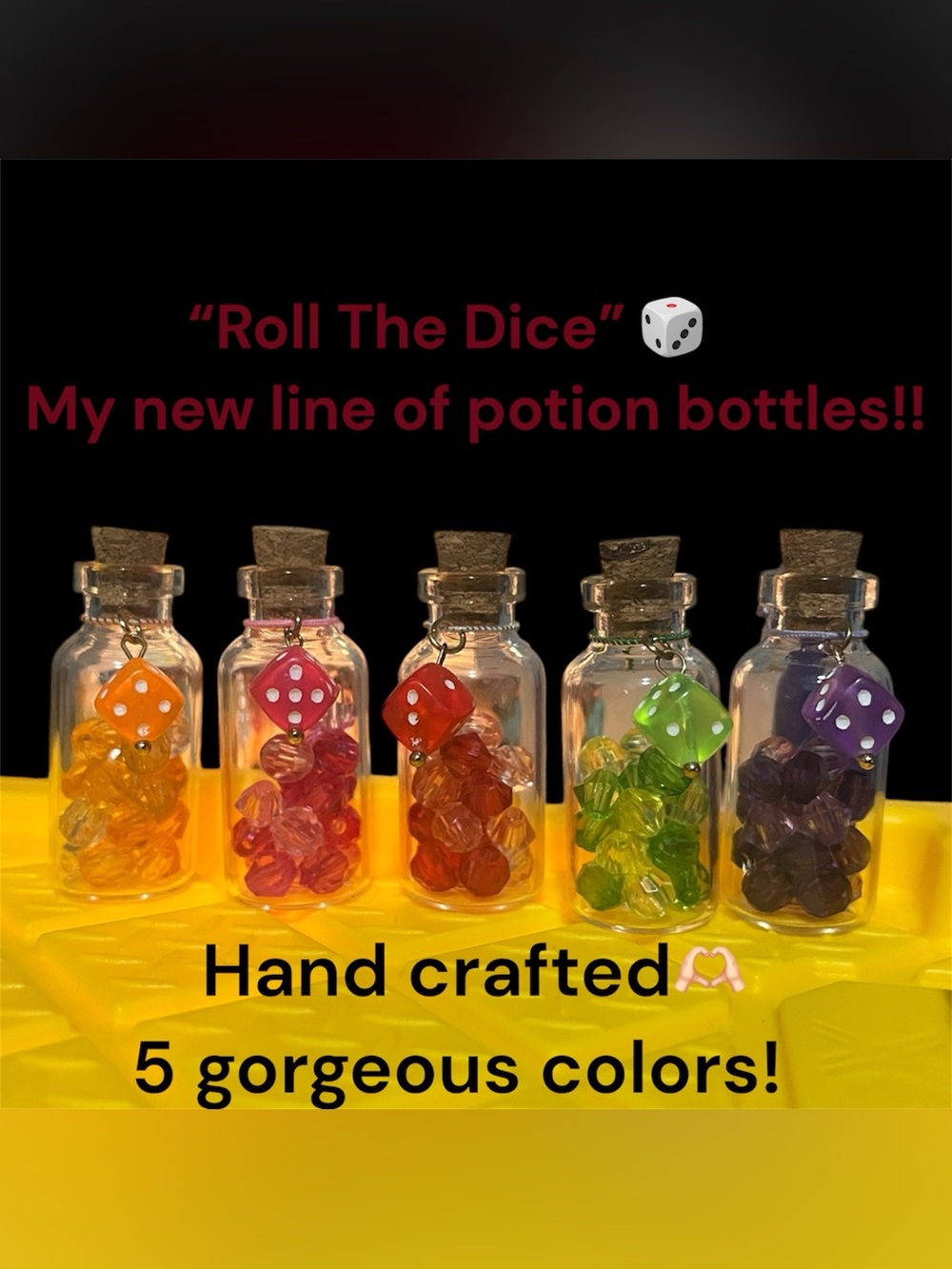 ✨🎲AVAILABLE NOW! “Roll The Dice” NEW potion bottles!!